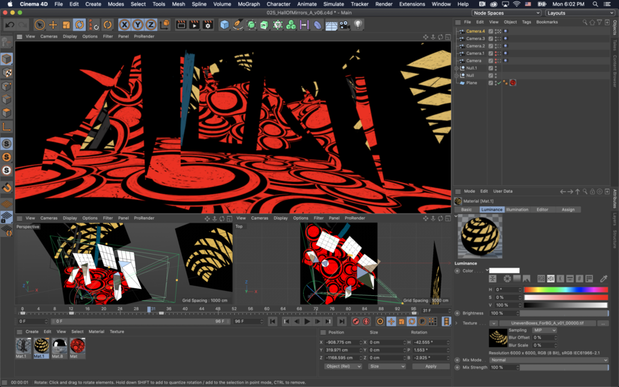 IMAGE: Screenshot C4D - red space 2