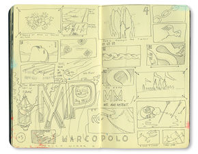 IMAGE: Sketchbook and sketches for initial ideas