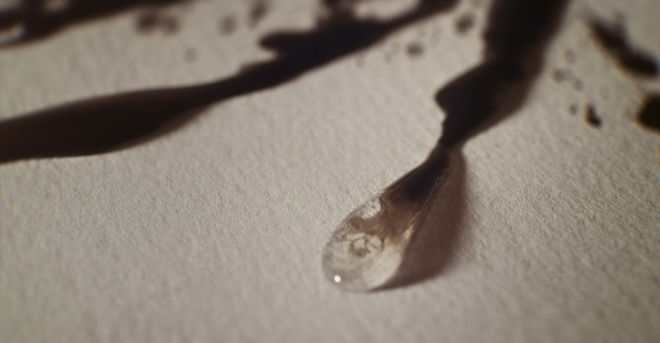 IMAGE: Easter egg skull water drip